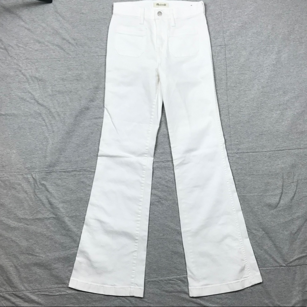 Madewell Flea Market Flare in White 25